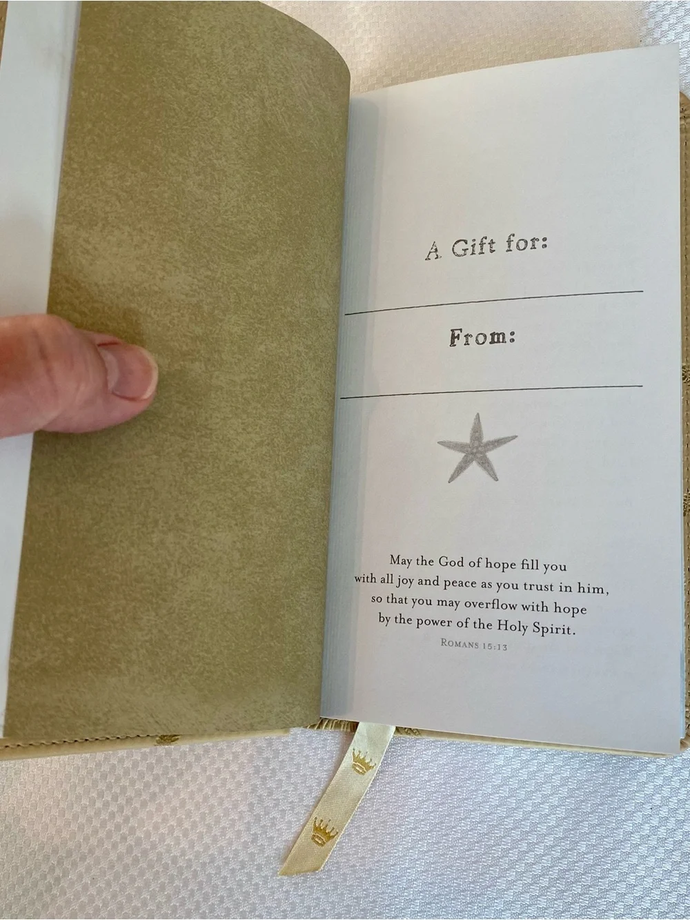 Footprints Scripture with reflections by Nary Fishback Powers - Gold
